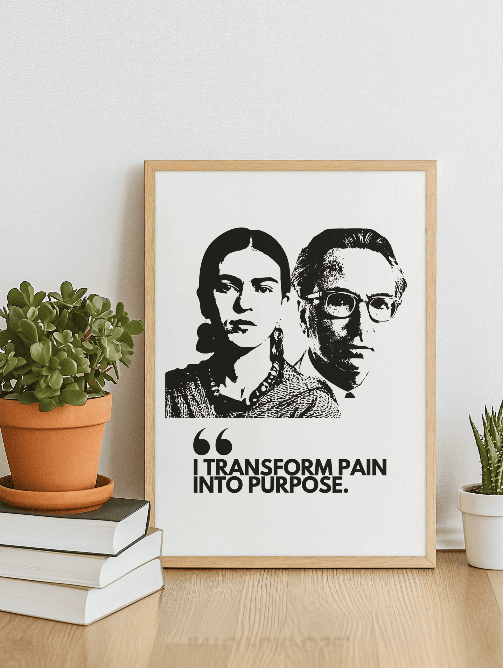 Museum quality archival print Frida Kaohl Viktor Frankl I transform pain into purpose